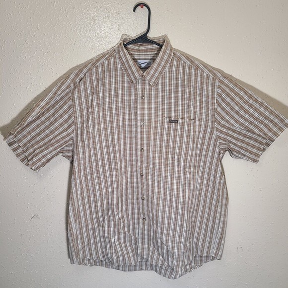 Carhartt XL Mens Button Down Short Sleeve Green - Picture 3 of 8